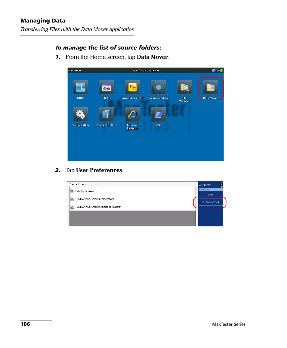 EXFO MaxTester Series User Manual | Page 116 / 175