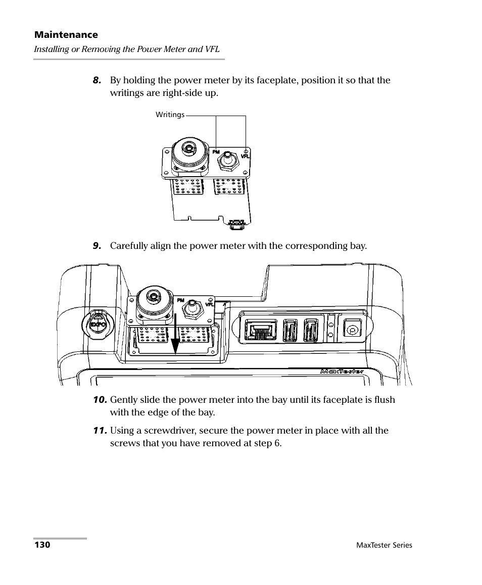 EXFO MaxTester Series User Manual | Page 140 / 175