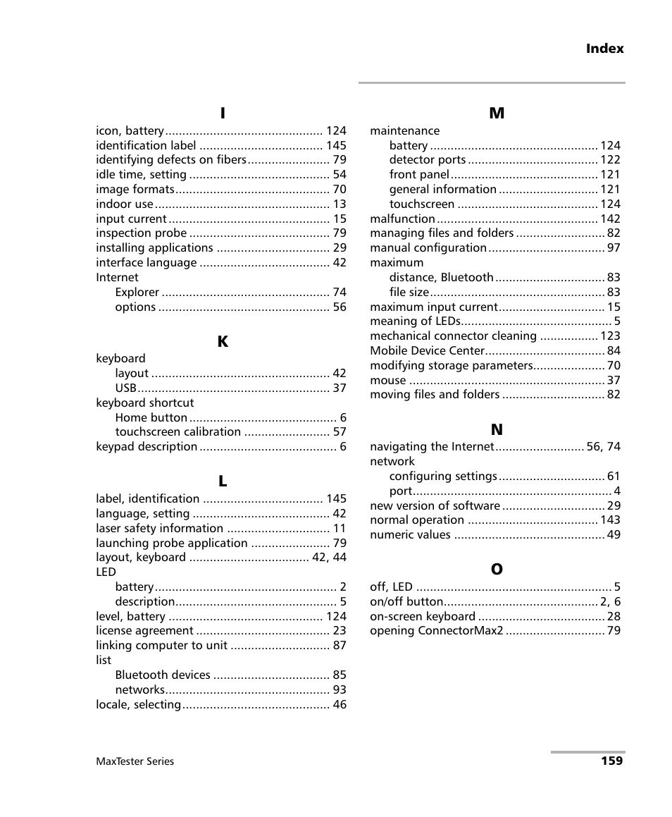 EXFO MaxTester Series User Manual | Page 169 / 175