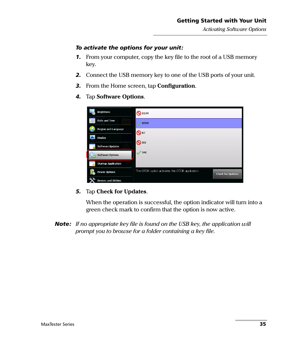 EXFO MaxTester Series User Manual | Page 45 / 175