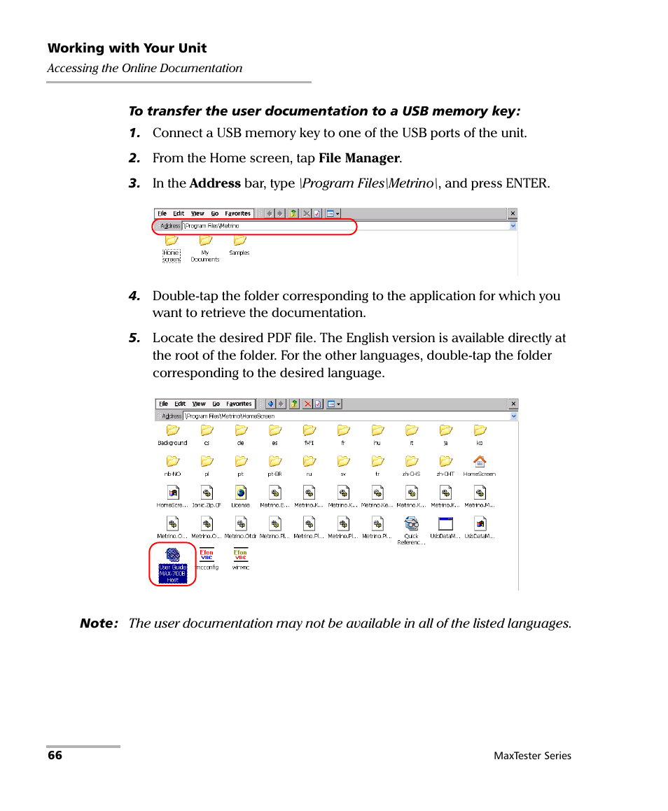 EXFO MaxTester Series User Manual | Page 76 / 175