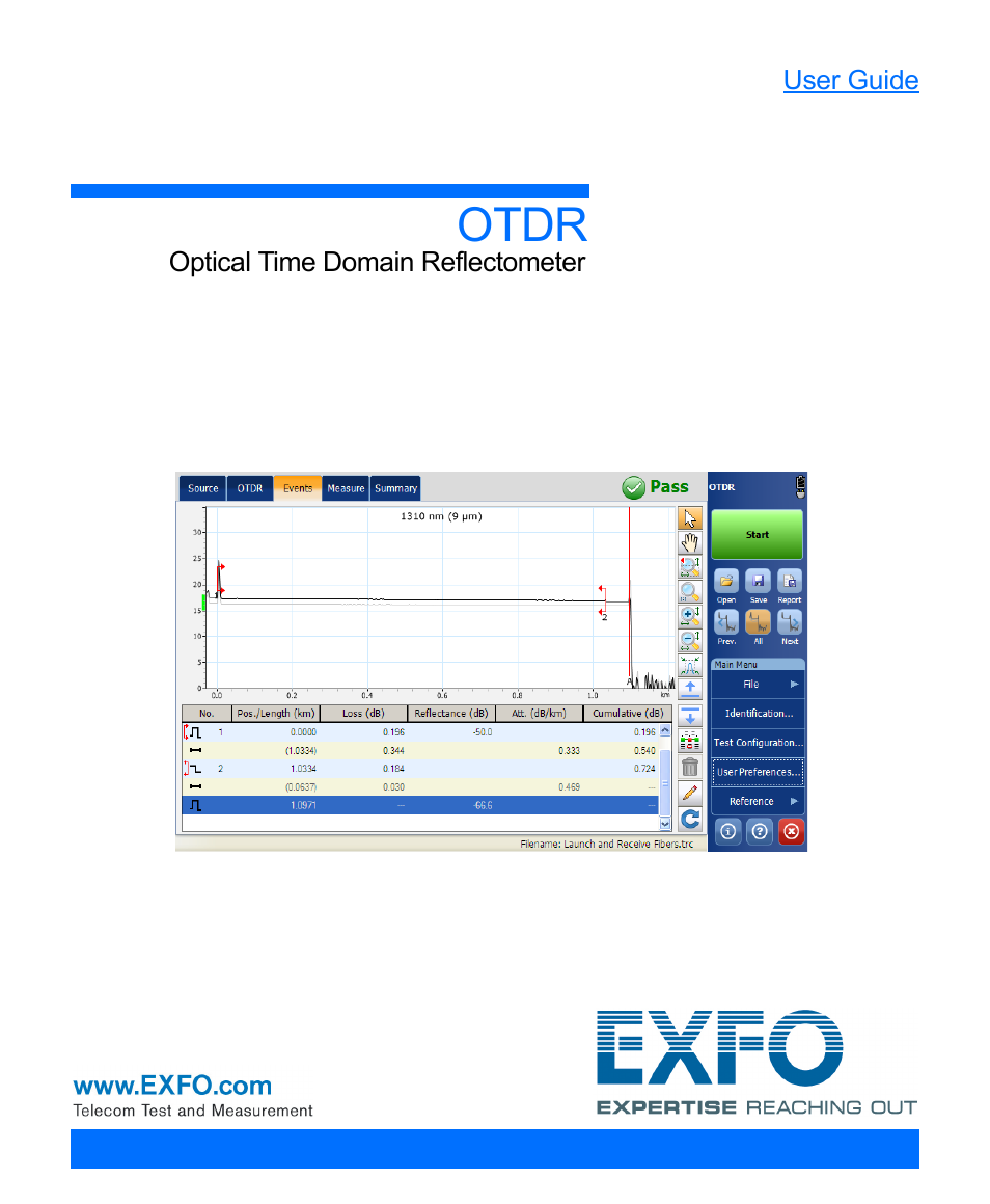 EXFO OTDR 2 User Manual | 219 pages