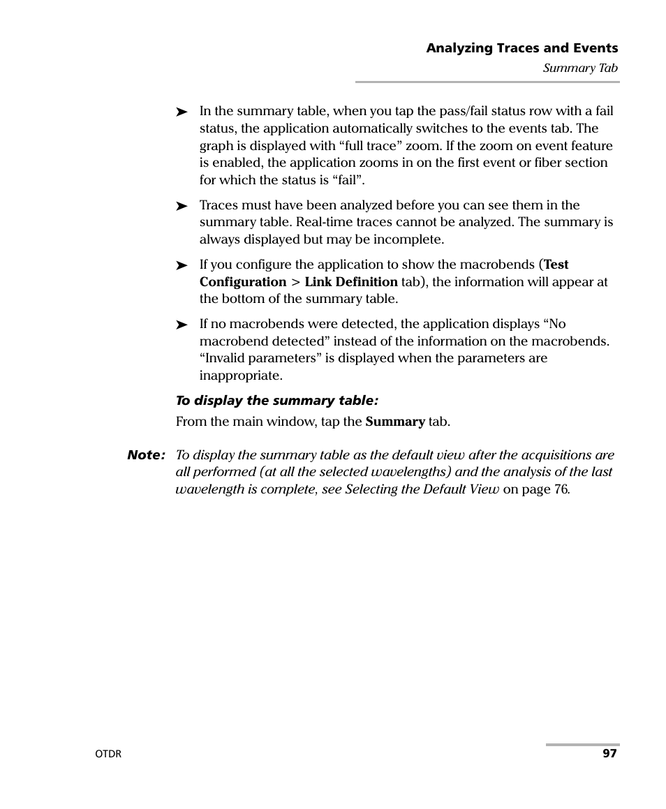 EXFO OTDR 2 User Manual | Page 105 / 219