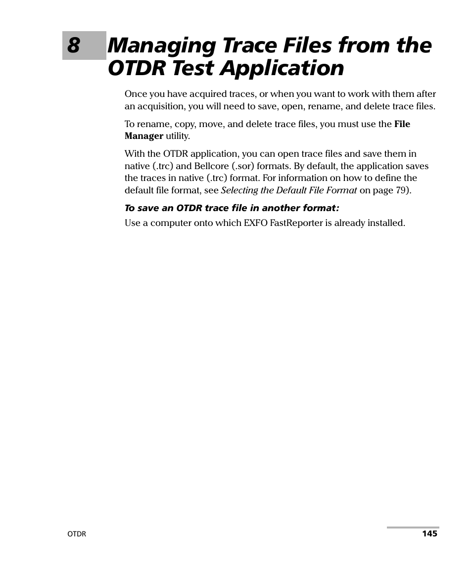 EXFO OTDR 2 User Manual | Page 153 / 219