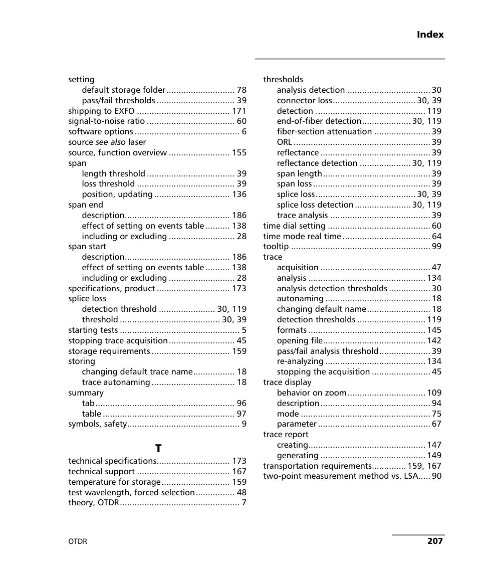 EXFO OTDR 2 User Manual | Page 215 / 219