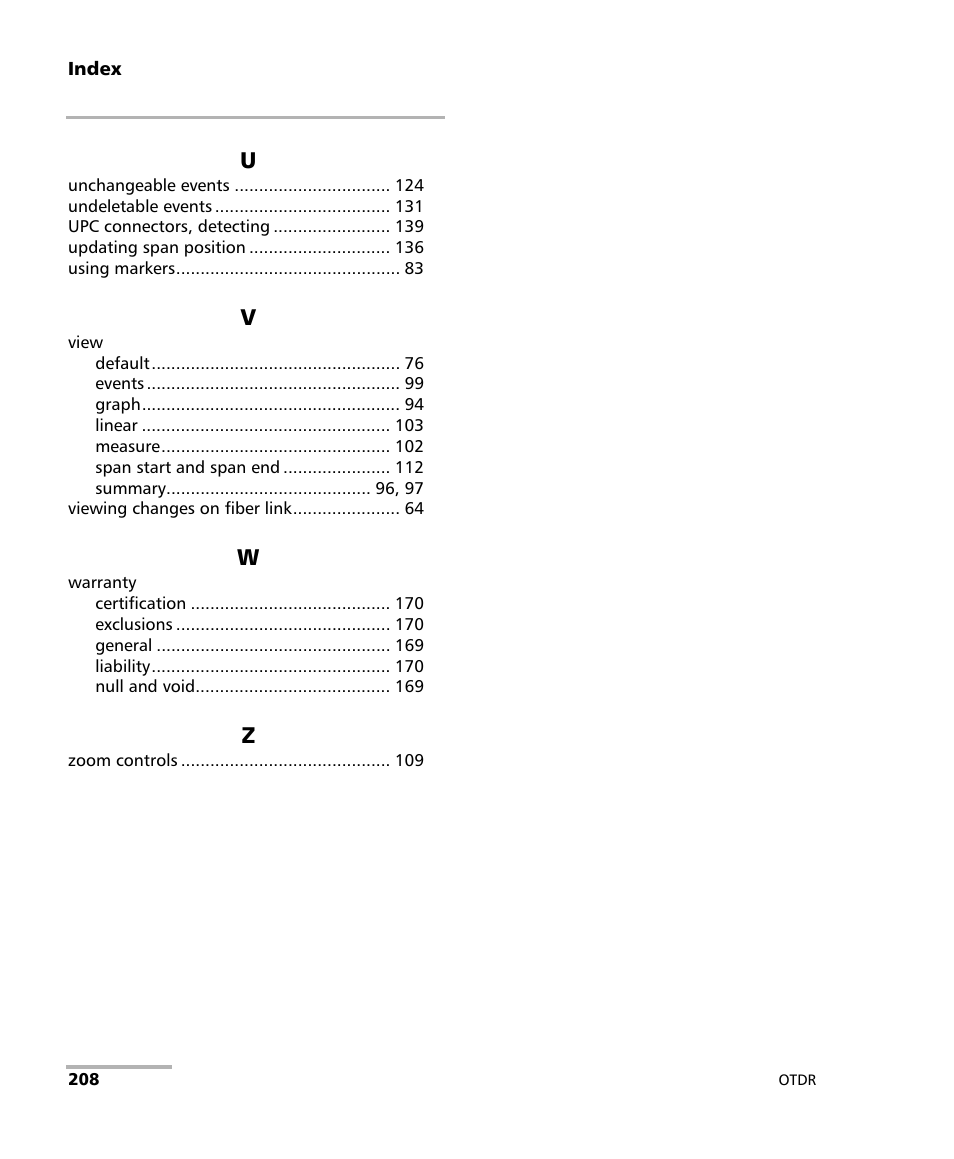 EXFO OTDR 2 User Manual | Page 216 / 219
