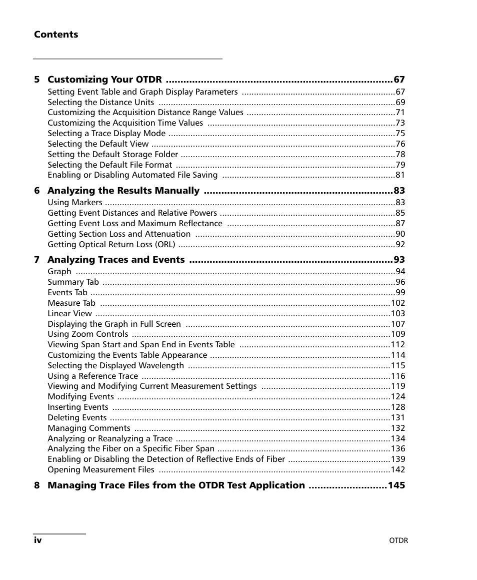 EXFO OTDR 2 User Manual | Page 4 / 219