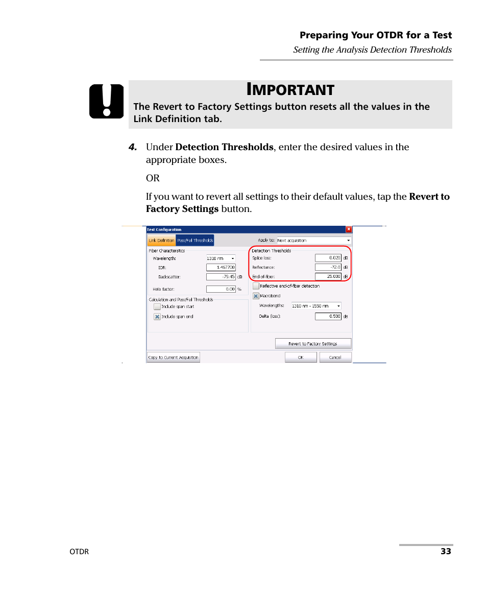 Mportant | EXFO OTDR 2 User Manual | Page 41 / 219