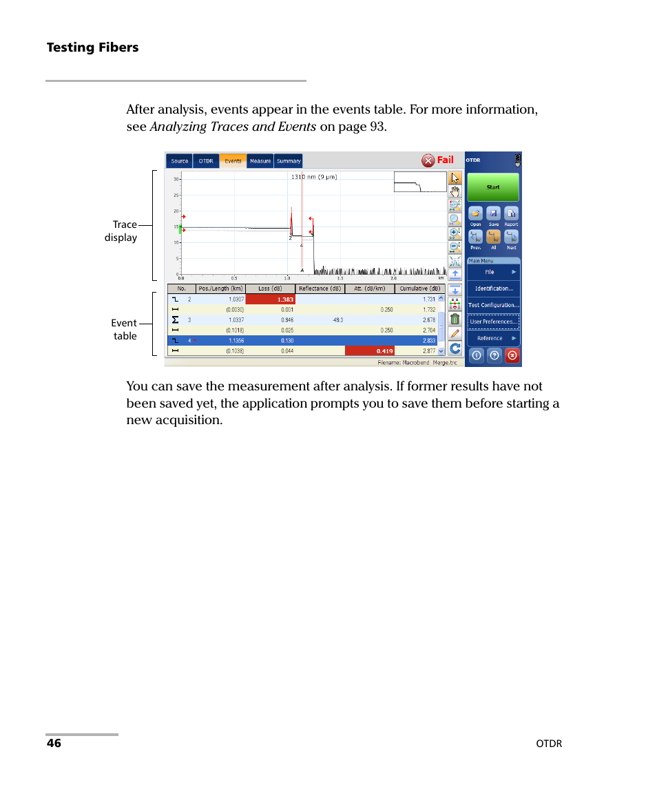 EXFO OTDR 2 User Manual | Page 54 / 219