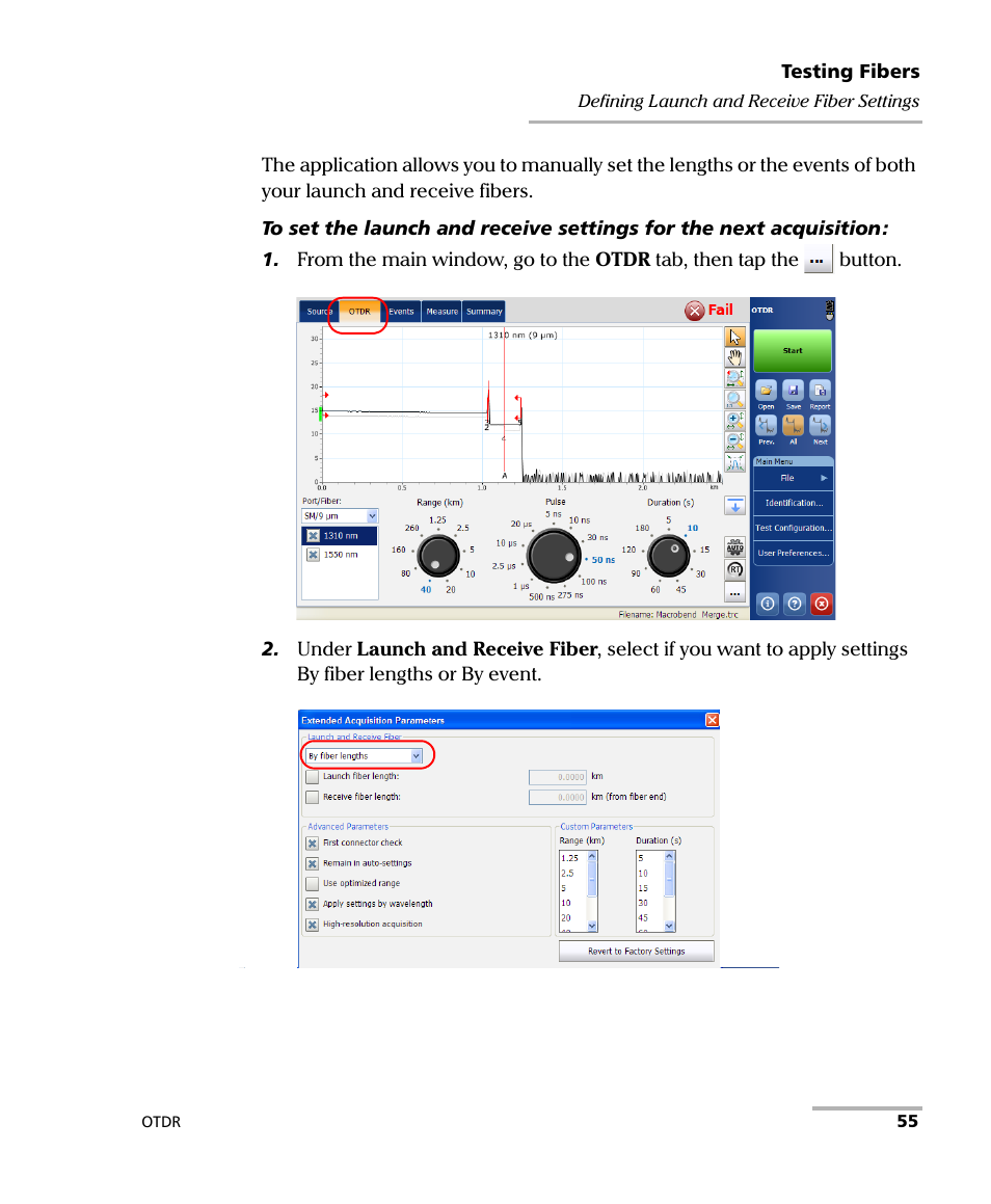 EXFO OTDR 2 User Manual | Page 63 / 219