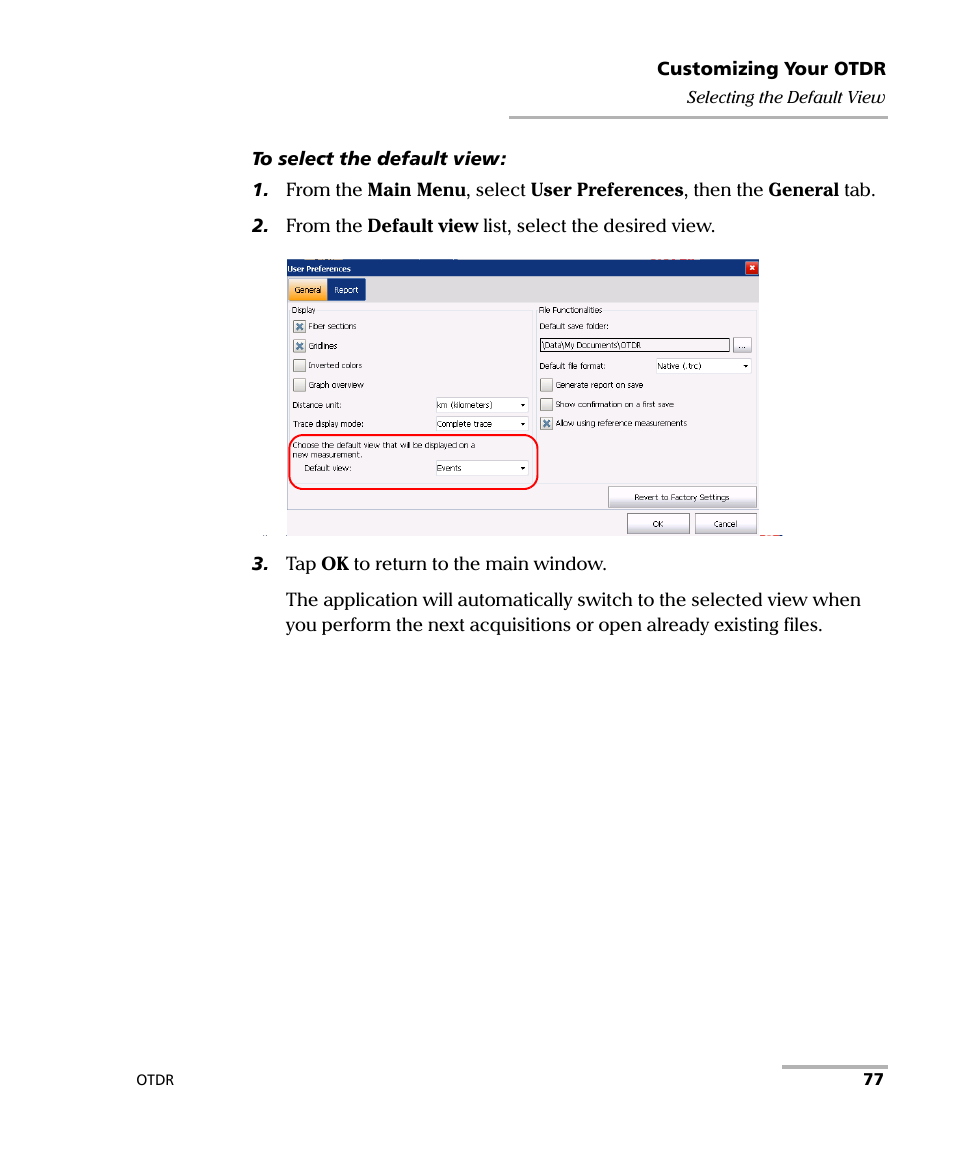 EXFO OTDR 2 User Manual | Page 85 / 219