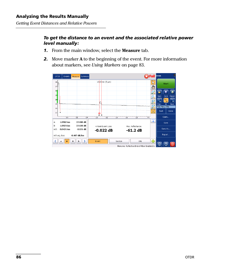 EXFO OTDR 2 User Manual | Page 94 / 219