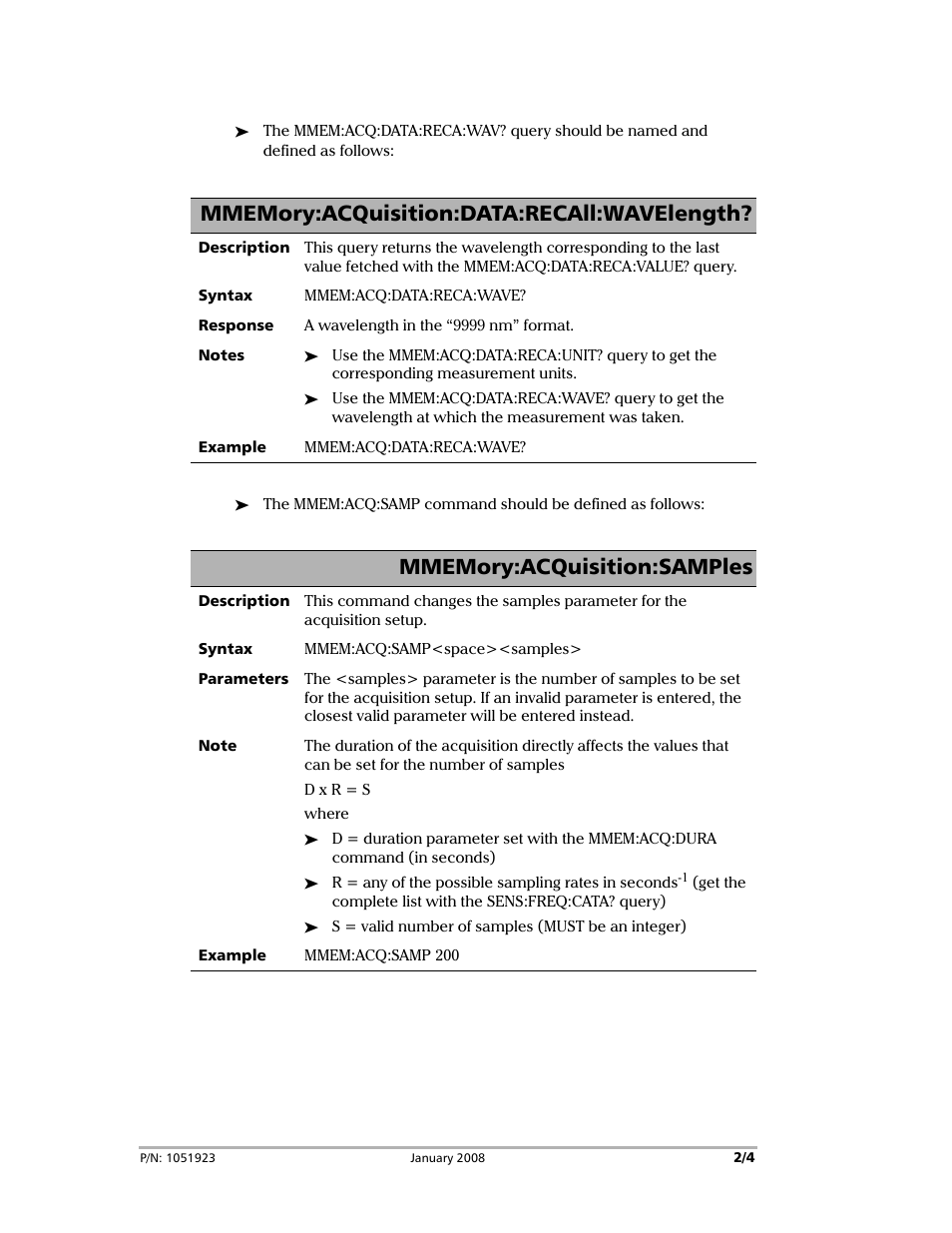 EXFO PM-1100 Optical Power Meter User Manual | Page 2 / 4