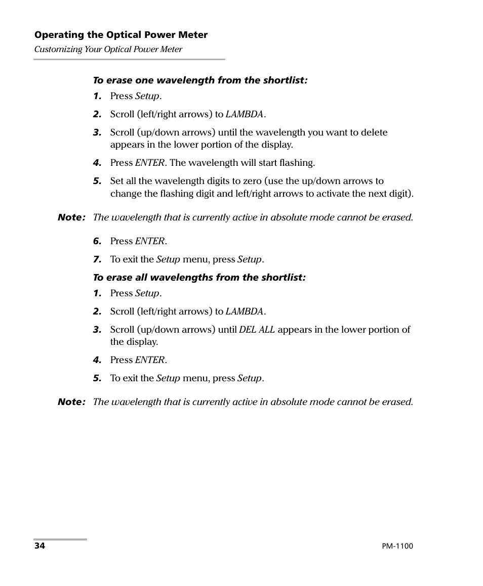 EXFO PM-1100 Optical Power Meter User Manual | Page 44 / 111
