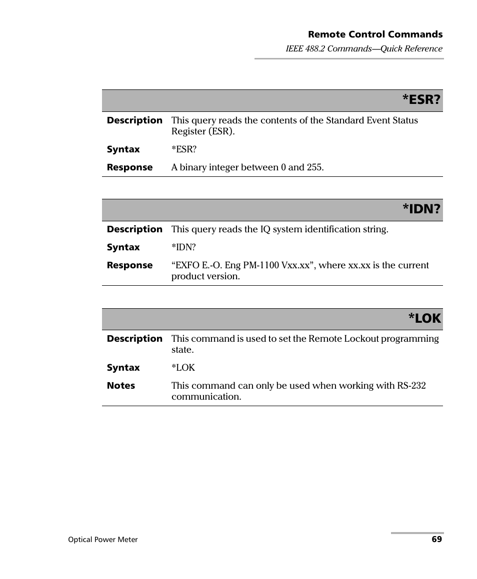 EXFO PM-1100 Optical Power Meter User Manual | Page 79 / 111