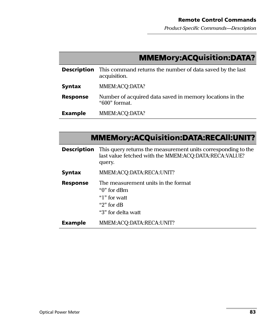 EXFO PM-1100 Optical Power Meter User Manual | Page 93 / 111