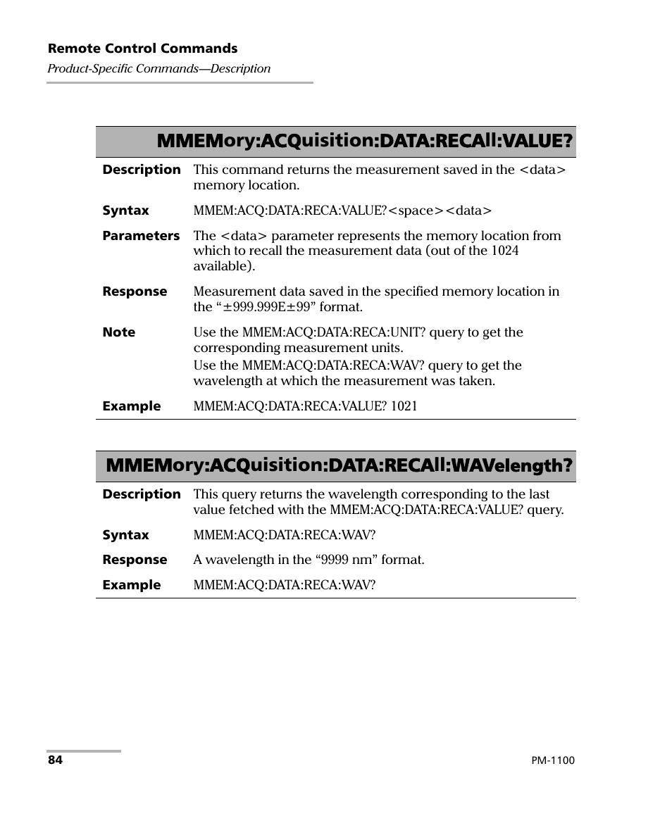 Elength | EXFO PM-1100 Optical Power Meter User Manual | Page 94 / 111