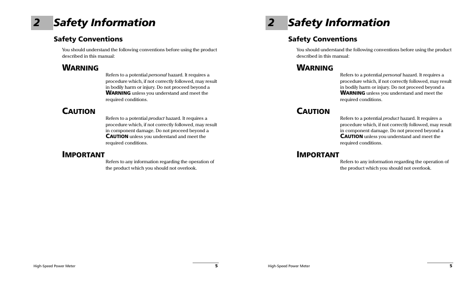 2safety information | EXFO PM-1600 High-Speed Power Meter User Manual | Page 15 / 162