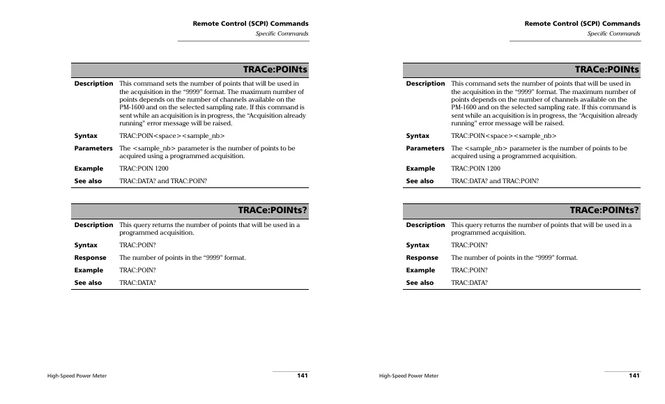 Trace:points | EXFO PM-1600 High-Speed Power Meter User Manual | Page 151 / 162