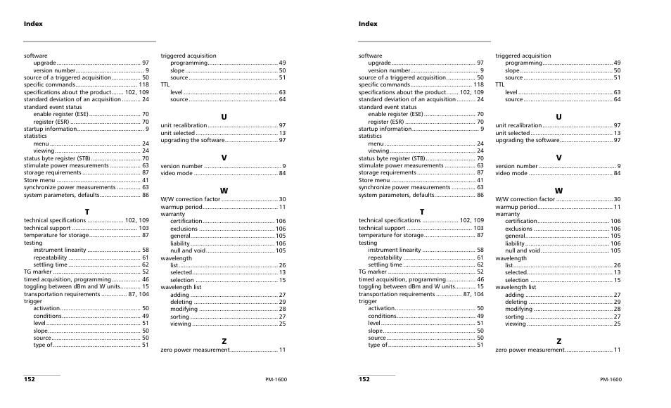 EXFO PM-1600 High-Speed Power Meter User Manual | Page 162 / 162