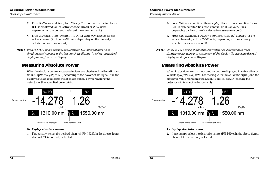 EXFO PM-1600 High-Speed Power Meter User Manual | Page 24 / 162