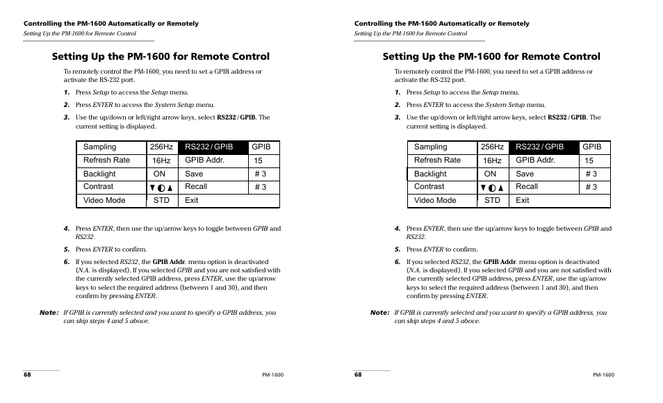 Setting up the pm-1600 for remote control | EXFO PM-1600 High-Speed Power Meter User Manual | Page 78 / 162