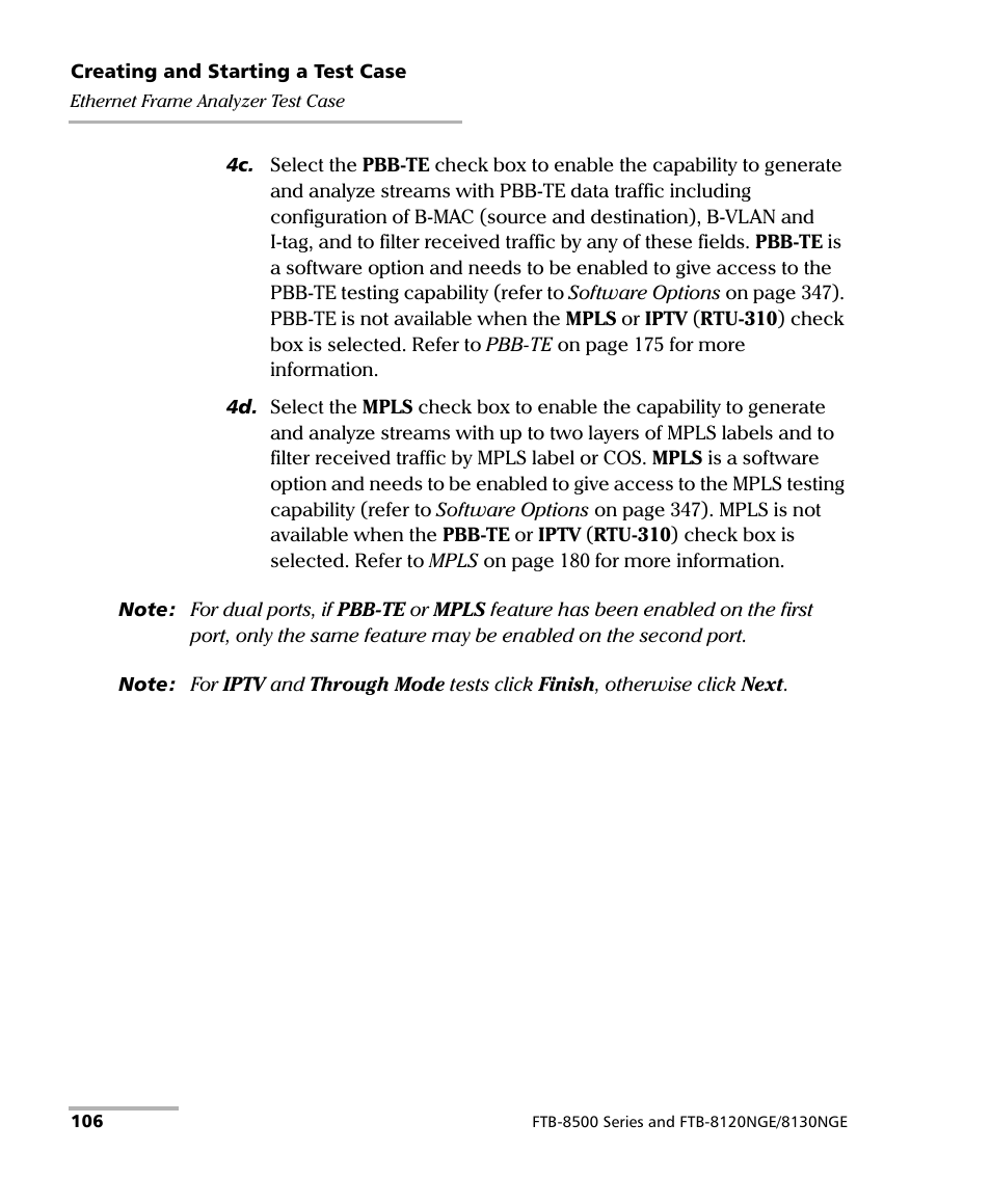 EXFO RTU 310-310G IP Services Test Head User Manual | Page 118 / 547