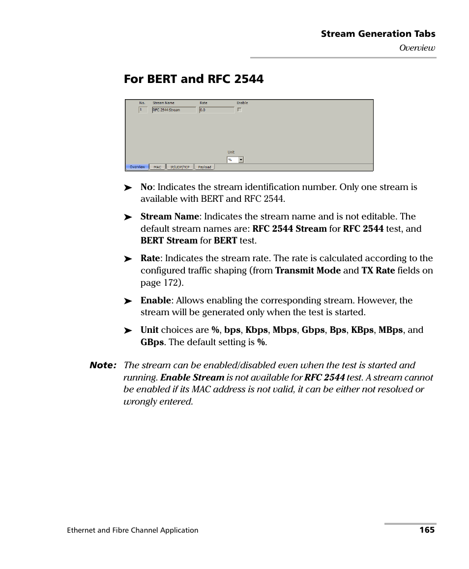 For bert and rfc 2544 | EXFO RTU 310-310G IP Services Test Head User Manual | Page 177 / 547