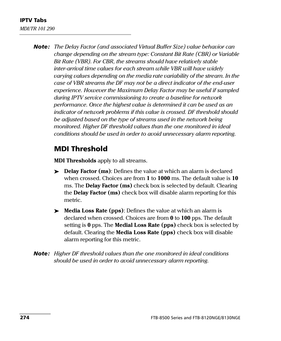 Mdi threshold | EXFO RTU 310-310G IP Services Test Head User Manual | Page 286 / 547