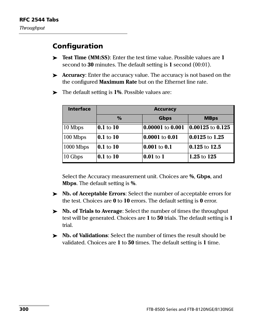 Configuration | EXFO RTU 310-310G IP Services Test Head User Manual | Page 312 / 547