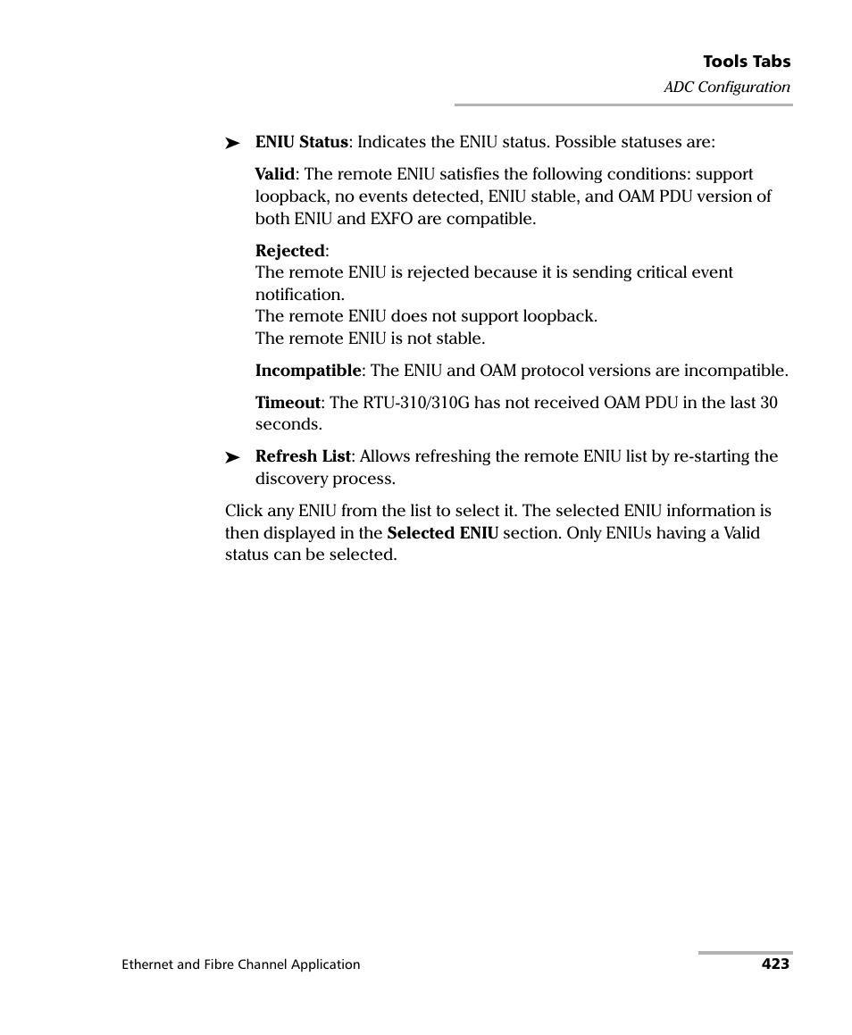 EXFO RTU 310-310G IP Services Test Head User Manual | Page 435 / 547