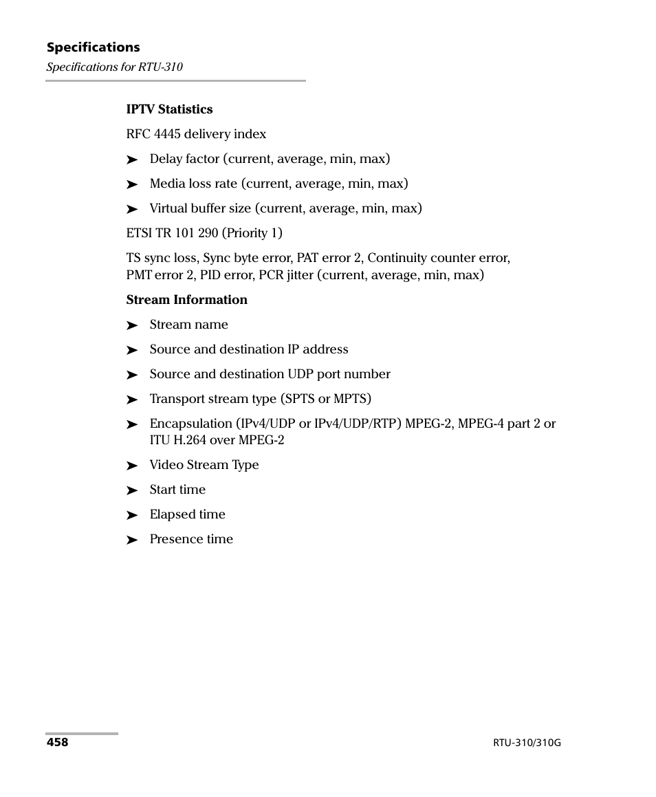 EXFO RTU 310-310G IP Services Test Head User Manual | Page 470 / 547