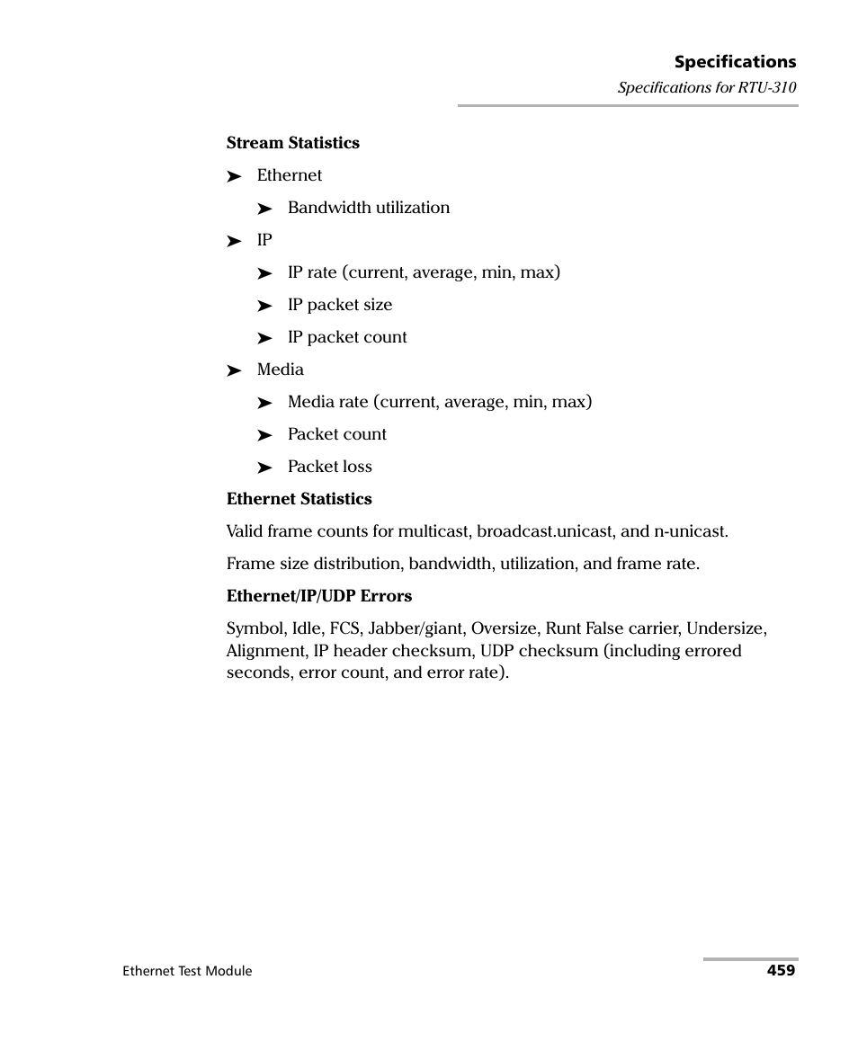 EXFO RTU 310-310G IP Services Test Head User Manual | Page 471 / 547