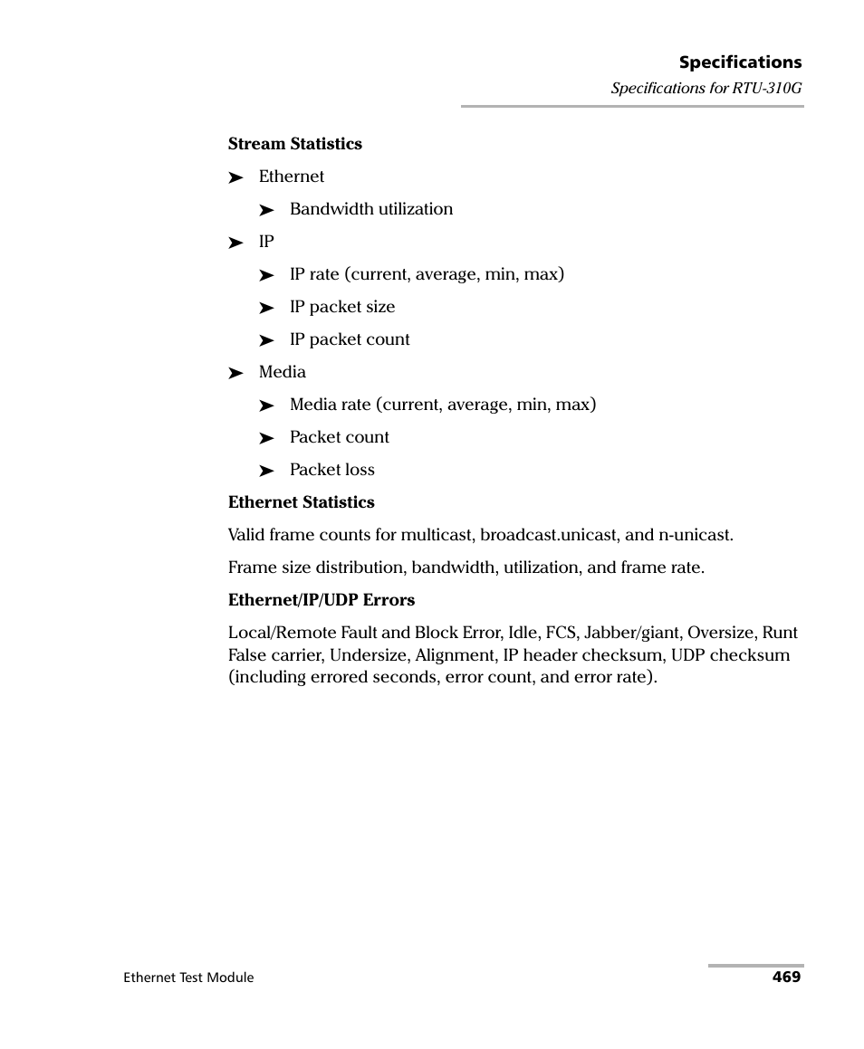 EXFO RTU 310-310G IP Services Test Head User Manual | Page 481 / 547