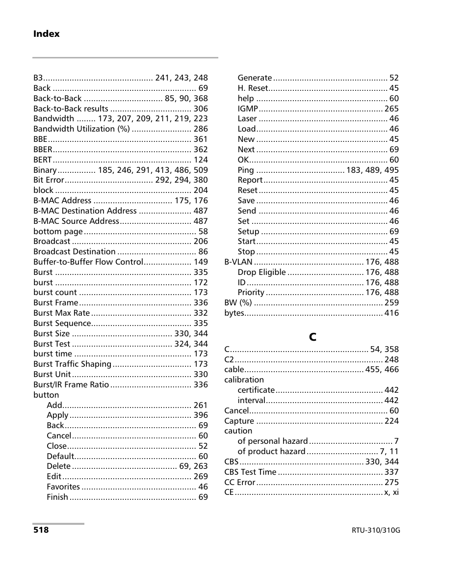 EXFO RTU 310-310G IP Services Test Head User Manual | Page 530 / 547