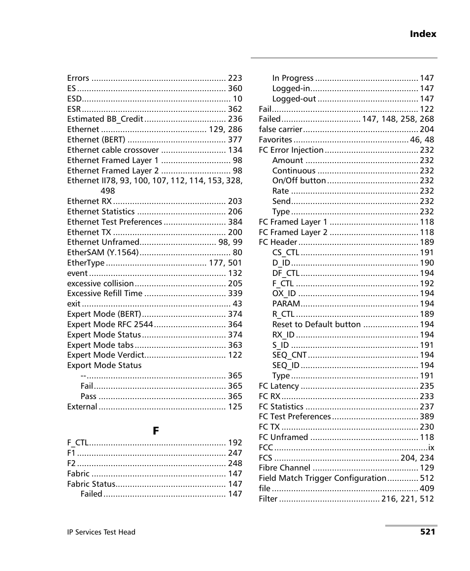 EXFO RTU 310-310G IP Services Test Head User Manual | Page 533 / 547