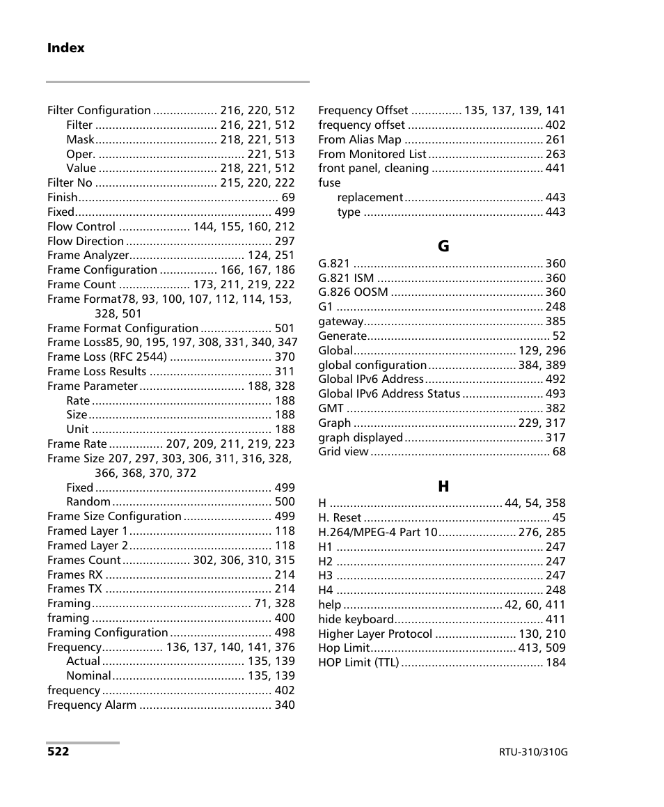 EXFO RTU 310-310G IP Services Test Head User Manual | Page 534 / 547