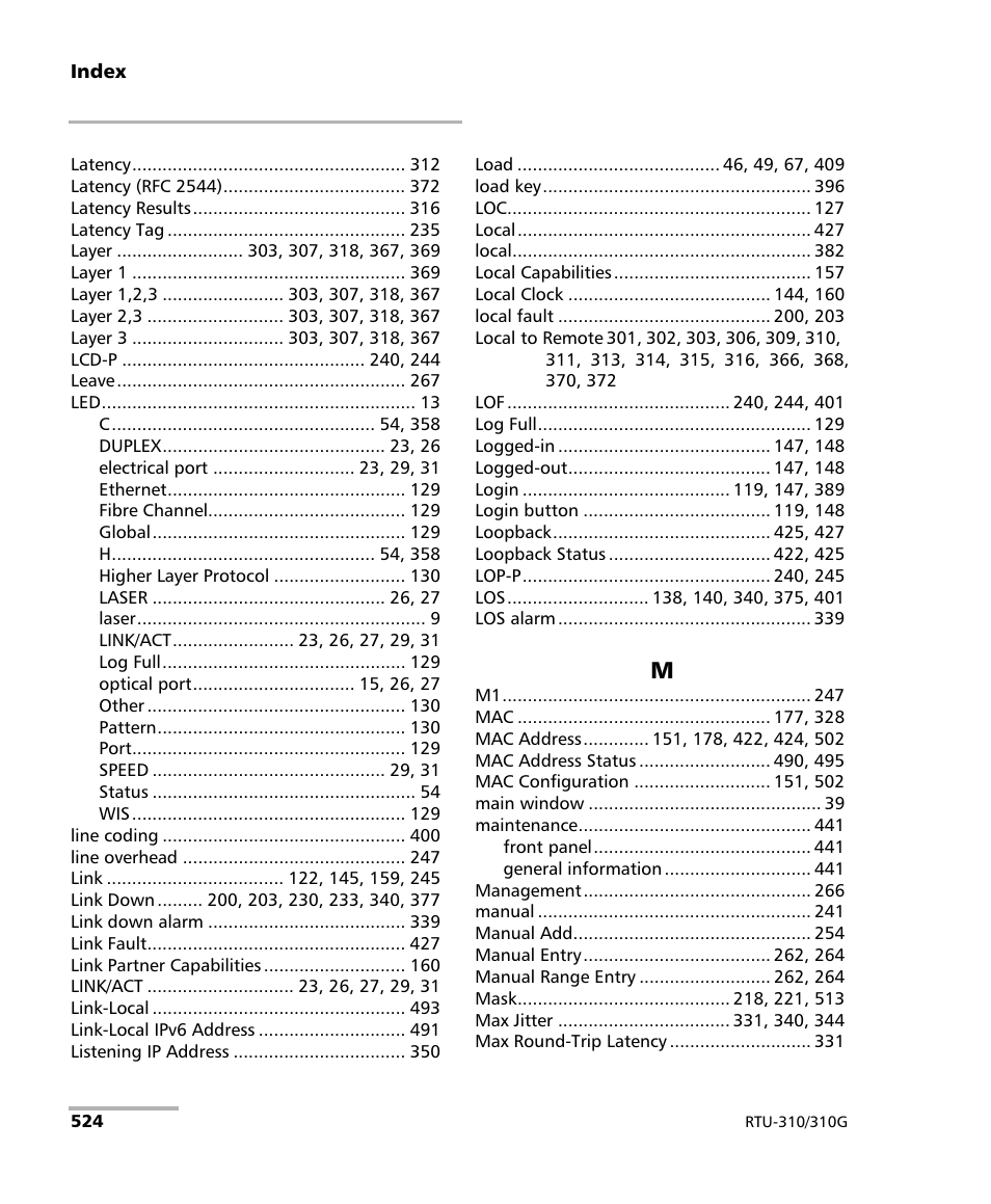 EXFO RTU 310-310G IP Services Test Head User Manual | Page 536 / 547