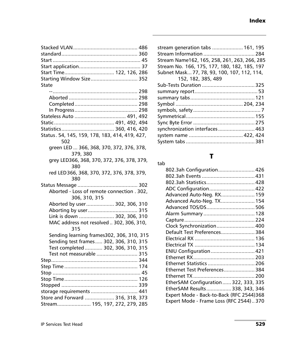 EXFO RTU 310-310G IP Services Test Head User Manual | Page 541 / 547