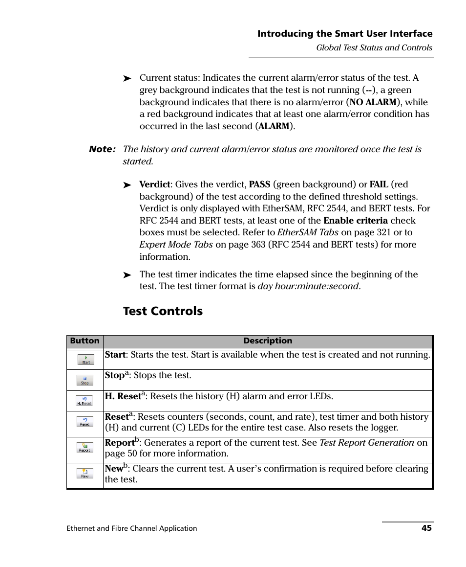 Test controls | EXFO RTU 310-310G IP Services Test Head User Manual | Page 57 / 547