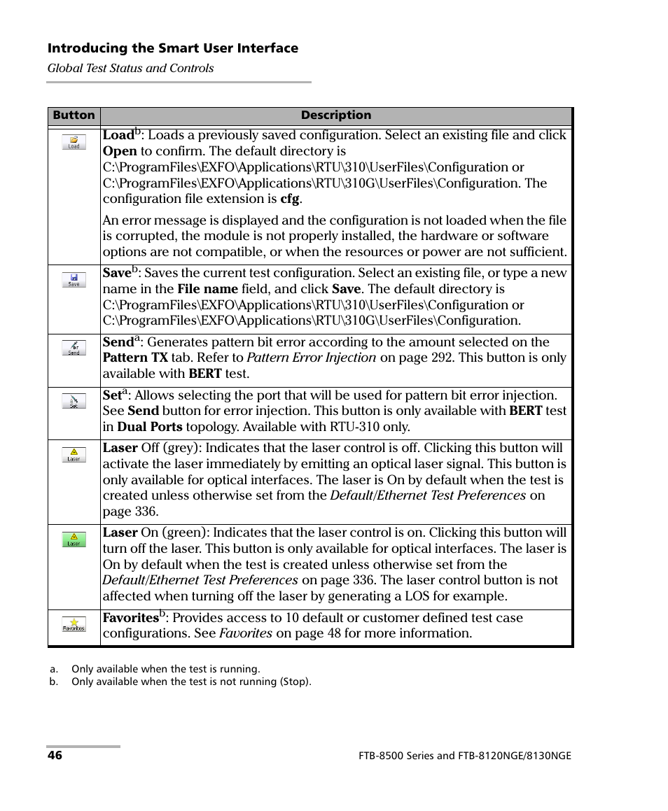 EXFO RTU 310-310G IP Services Test Head User Manual | Page 58 / 547