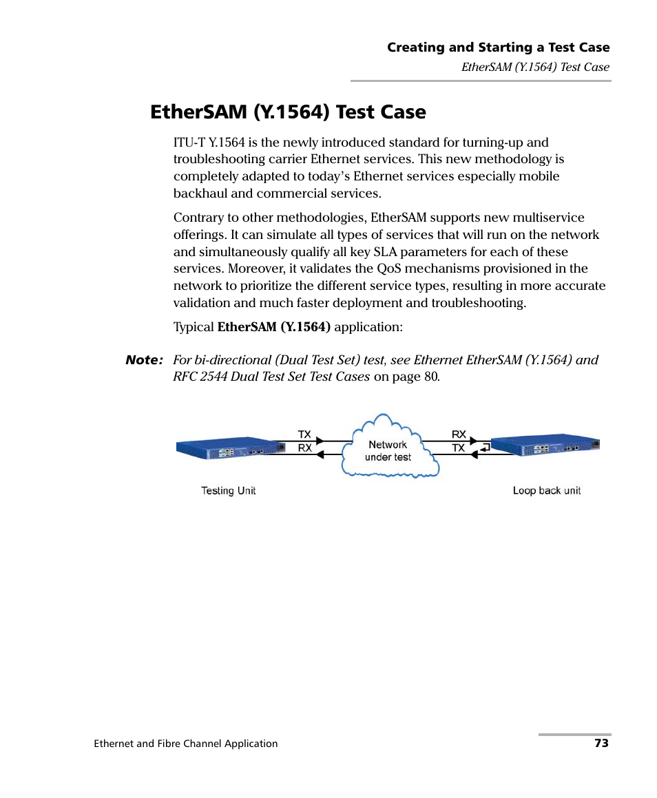 Ethersam (y.1564) test case | EXFO RTU 310-310G IP Services Test Head User Manual | Page 85 / 547