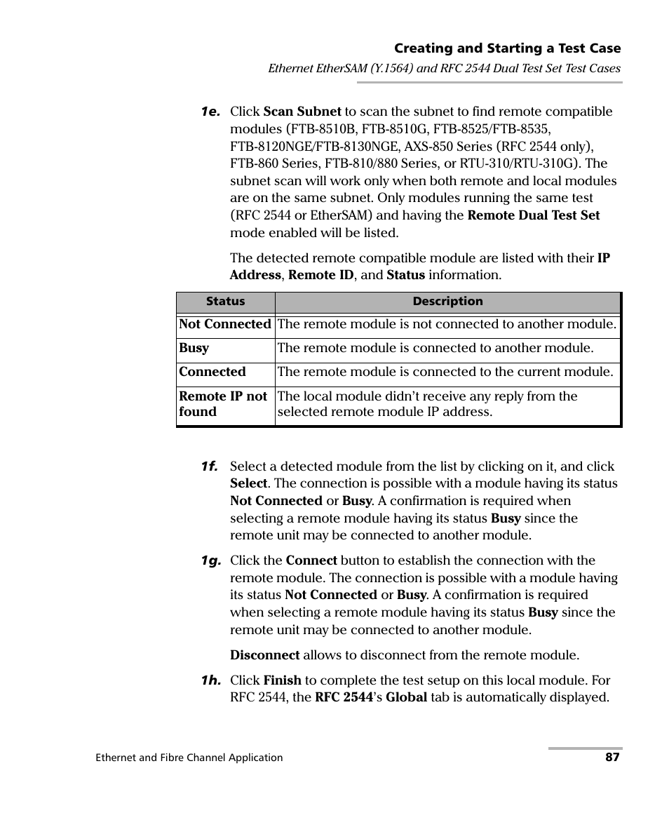 EXFO RTU 310-310G IP Services Test Head User Manual | Page 99 / 547
