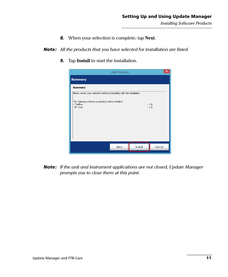 EXFO Update Manager User Manual | Page 15 / 45