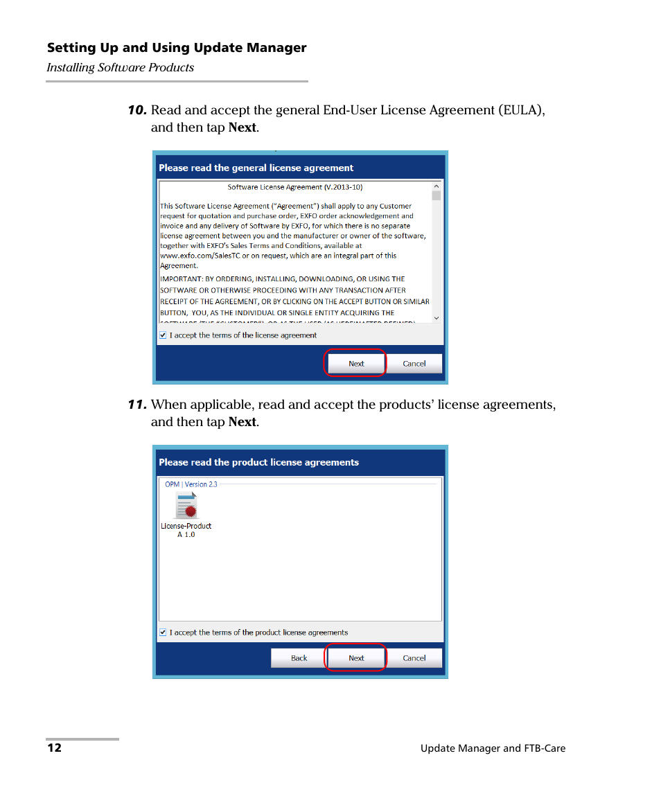 EXFO Update Manager User Manual | Page 16 / 45