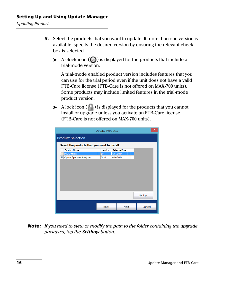 EXFO Update Manager User Manual | Page 20 / 45