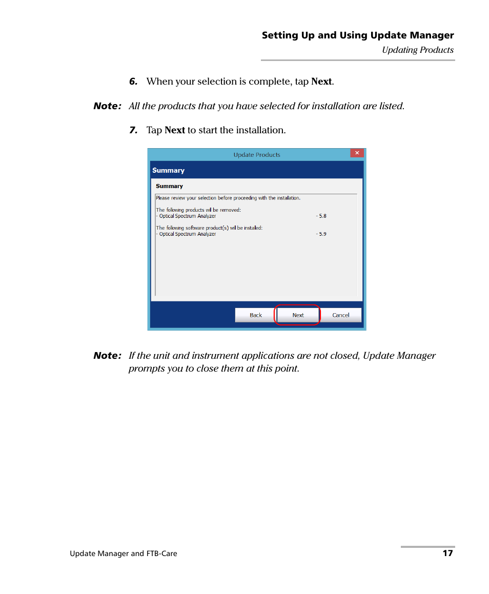 EXFO Update Manager User Manual | Page 21 / 45