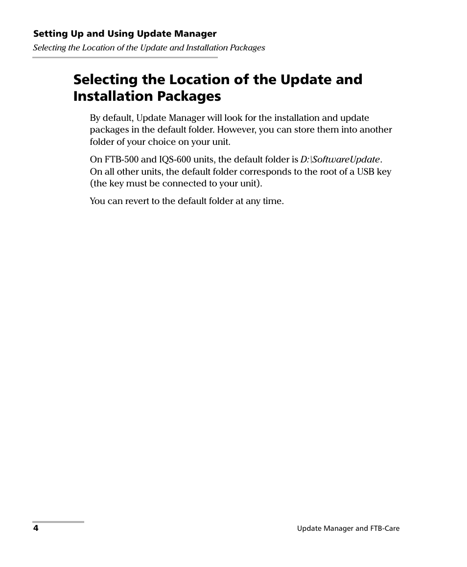 EXFO Update Manager User Manual | Page 8 / 45