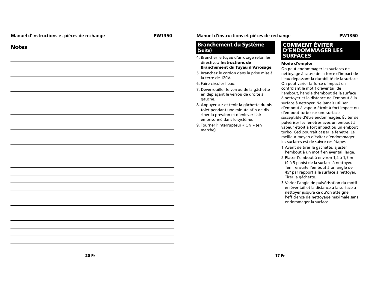 Campbell Hausfeld PW1350 User Manual | Page 17 / 18