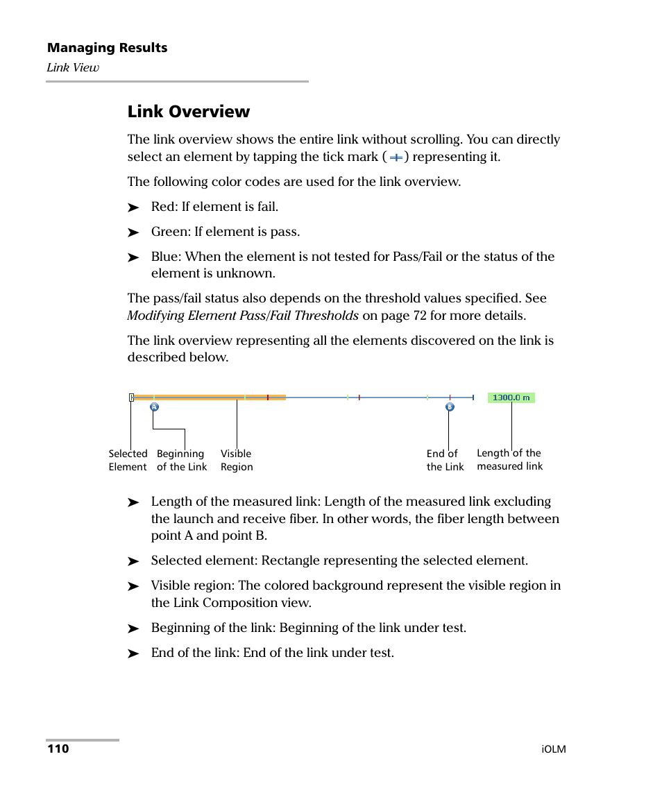 Link overview | EXFO iOLM User Manual | Page 116 / 186